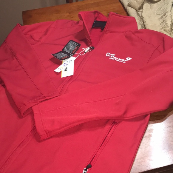 Core shell red jacket brand new size M, thermo - Picture 2 of 8